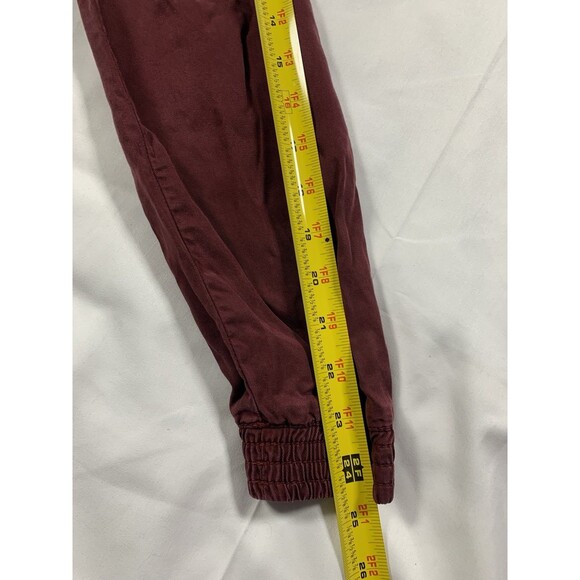 American Eagle Women’s Fall Spring Jacket Chambray Zip Pockets Burgundy Size M - Picture 6 of 7